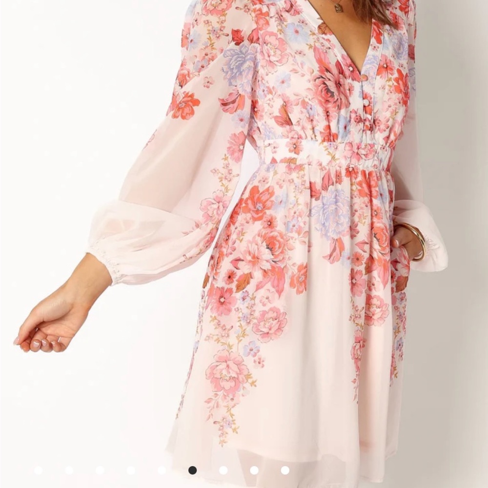 Petal & Pup Floral Mini Dress - Pink and Purple